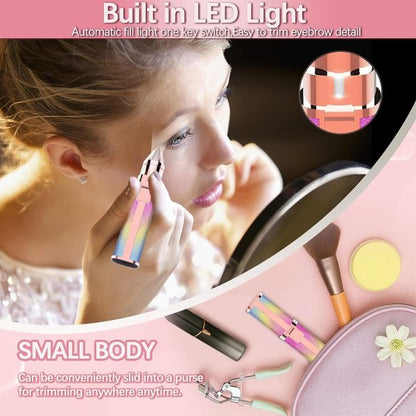 2 IN 1 Electric Flawless Facial Machine Razor, Painless Eyebrow Removal